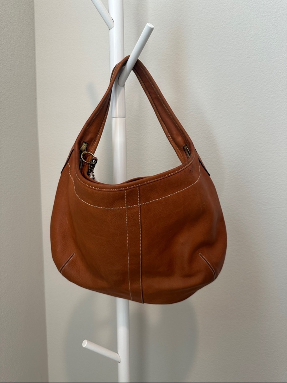 Coach Ergo XL Leather Shoulder Bag in Whiskey Brown